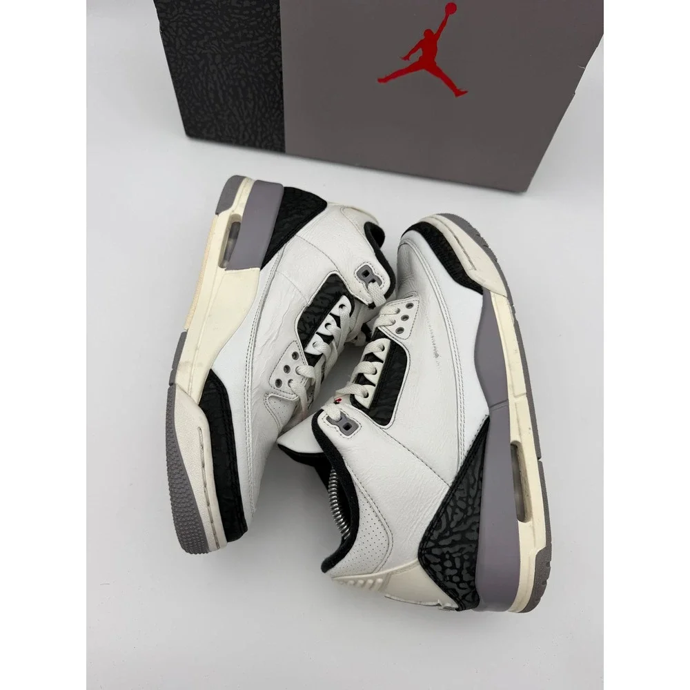Air Jordan 3 Retro Summit White Fire Red Black Cement Mens 9 CT8532-106 OG Box